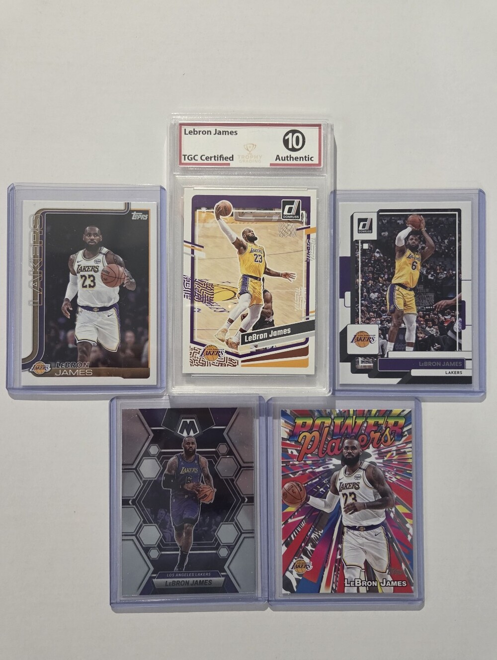 Lebron James Basketball Card Lot - 5 Cards - TGC Certified Gem Mint 10 Graded
